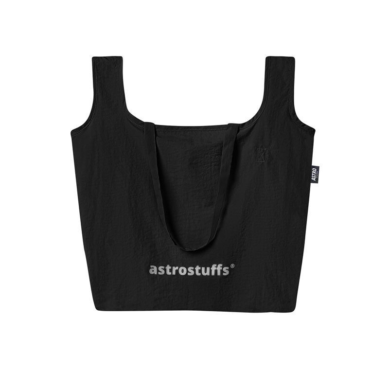 FOLDING POCKET BAG (BLACK/BLUE)