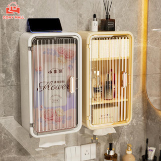 CONY ชั้นวางของติดผนัง ห้องน้ำ ห้องครัว ชั้นอเนกประสงค์ไม่ต้…