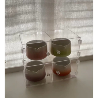 ชั้นอะครีลิควางถ้วยมัทฉะ (สั่งทำตามขนาดทักแชท)