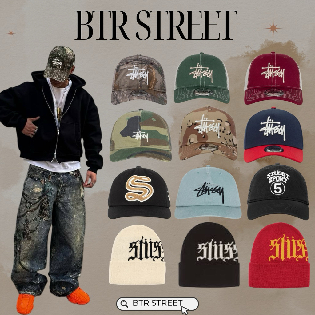 หมวก Stussy Us  Authentic 💯 [กดสั่งผ่านตะกร้าหน้าไลฟ์สดมีส่วนลดครับ]