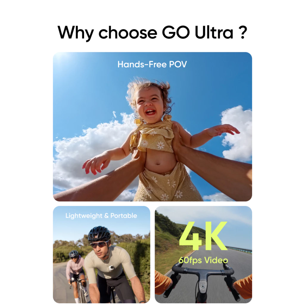 【New Arrival 】Insta360 Go Ultra - Tiny Hands-Free 4K Cameraขนาดเท่าหัวแม่มือ สำหรับถ่าย Vlog ความละเอียด 4K กันสั่นสำหรั thumbnail 6