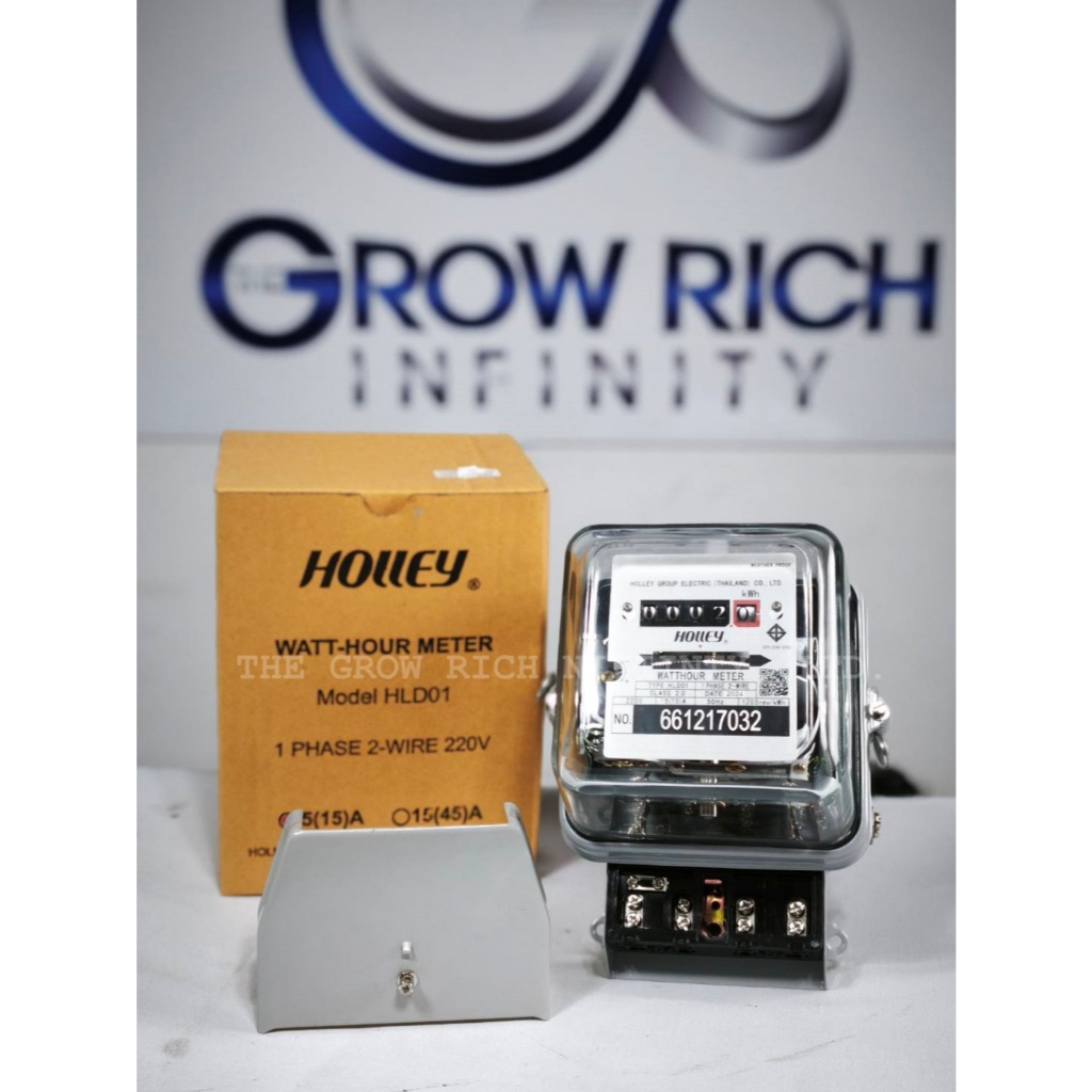 มิเตอร์ไฟฟ้า 1P 2W ยี่ห้อ "HOLLEY" ของแท้ 100%