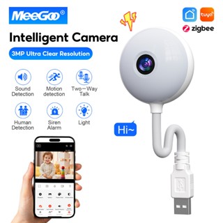 MeeGoo กล้องวงจรปิด 3MP USB เวอร์ชั่นกลางคืน WIFI  2.4GHz ตร…