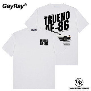 GayRay ⎰AE-86⎱  เสื้อยืดโอเวอร์ไซส์ Cotton 100% นุ่่ม ใส่สบา…