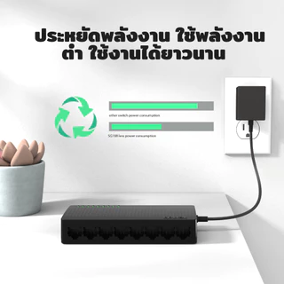 Tenda SG105/SG108 Switch Hub Gigabit สวิตช์ 5/8 พอร์ต 10/100/1000Mbps LAN Desktop Plug&Play