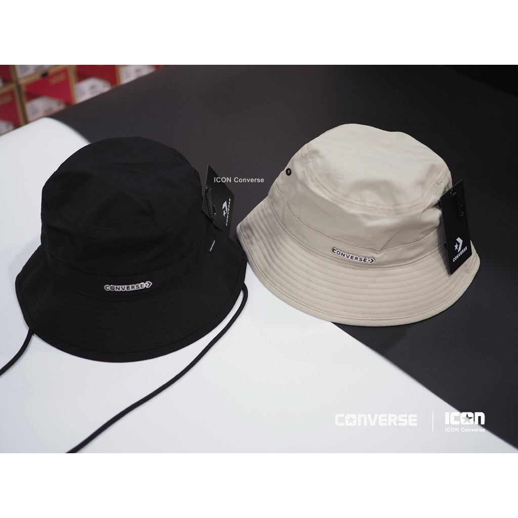 หมวก Converse Metallic Logo Bucket Hat I สินค้าแท้พร้อมถุง Shop I ICON Converse