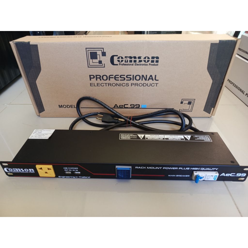 COMSON AeC.99ปลั๊กไฟติดแร็ค สภาพ99%ใช้งานปกติ