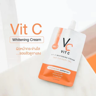 ครีมวิตซี น้องฉัตร VC Vit C Whitening Cream 7g.