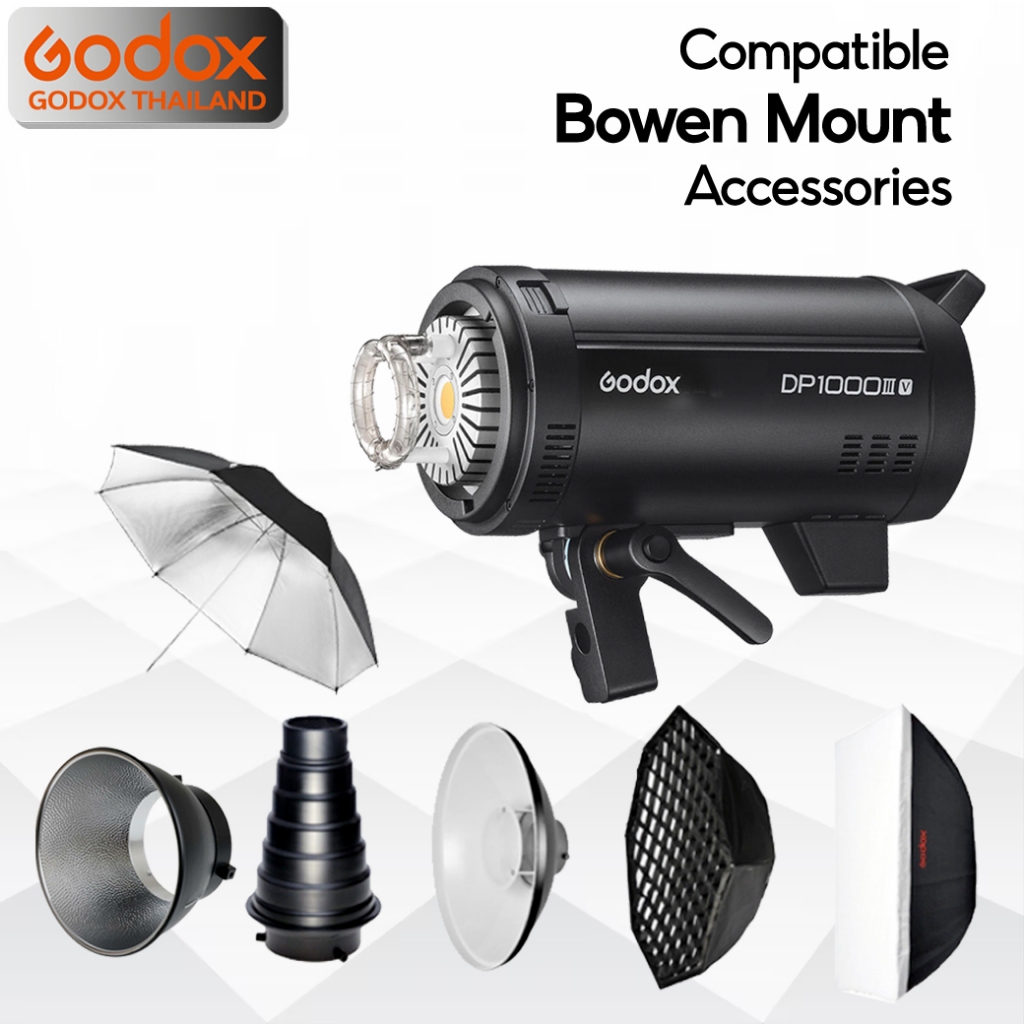 Godox Flash DP400IIIV, DP600IIIV, DP800IIIV, DP1000IIIV -5800K แสงขาว - Bowen Mount - รับประกันศูนย์ Godox Thailand 3ปี - รูปที่ 5
