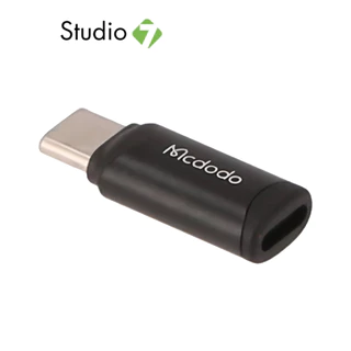 ตัวแปลง MCDODO Lightning to USB-C Connector (3.0A) Black by Studio7