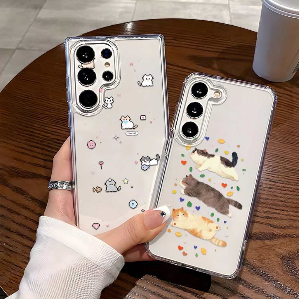 TPU เคสโทรศัพท์นุ่มใส For เคส Samsung A07 A17 A56 A26 A36 A55 S25 Ultra A70 A54 A23 A05 A31 A14 A12 A15 A24 A71 A33 A52