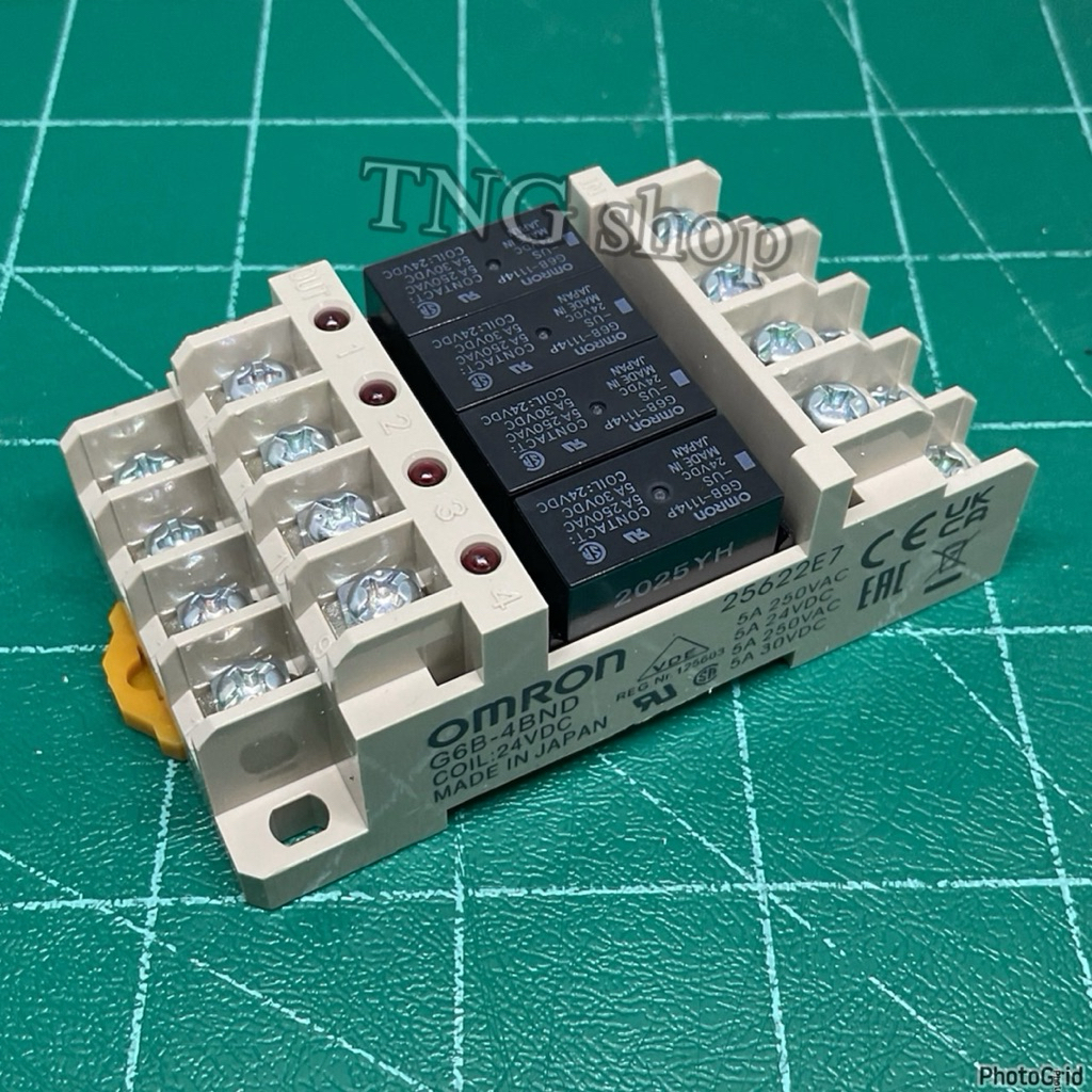 G6B-4BND + รีเลย์ G6B-1114P   มี 5v และ 24v พร้อมส่งที่ไทย ออกบิลได้