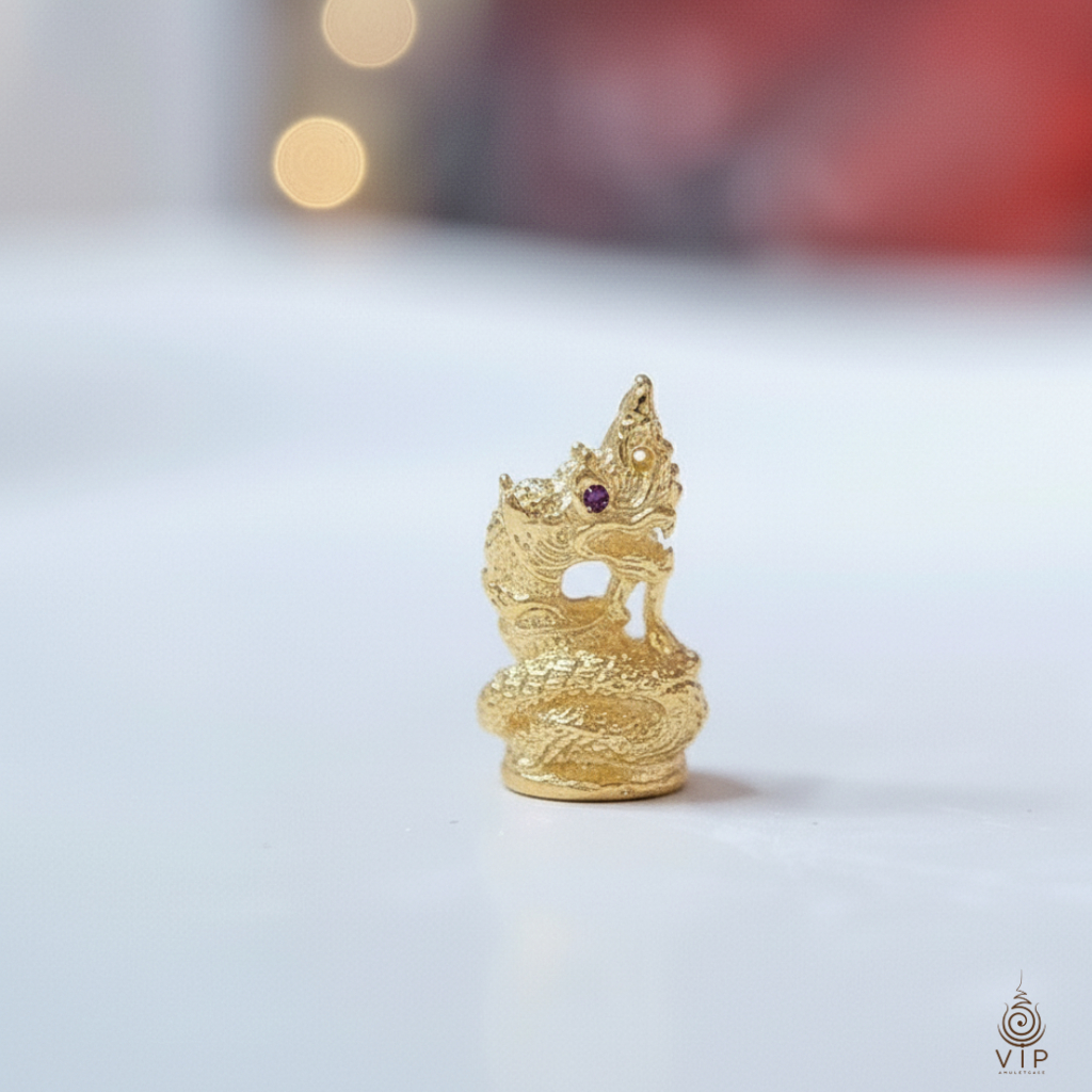 (แท้100% ส่งไว) 🐉 พญานาคสำเร็จ ครูบาแบ่ง วัดบ้านโตนด  | ✨ Phaya Naga Success Amulet  | 成功龙神佛牌 🙏