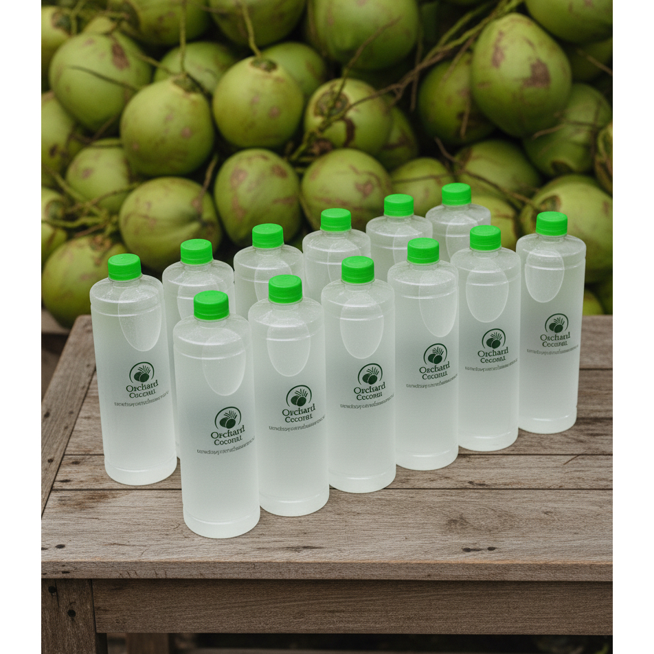 น้ำมะพร้าวน้ำหอม แท้ 100% ไม่ผสมน้ำ ไม่ผสมสารอื่นใด ขนาด 1 ลิตร [1,000 ml] เซ็ต 12 ขวด