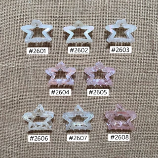 [4.9-6cm] กิ๊บหนีบผมอะคริลิคขนาดเล็กเนื้อหนาแต่งลาย ราคาต่อ1ชิ้น มีหลายแบบหลายสีสวยมาก