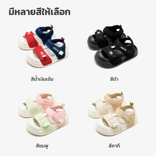 HM New รองเท้าเด็กหัดเดิน ฤดูร้อน ตีนตุ๊กแก รัดส้น แตะหัดเดิน วัสดุ EVA พลาสติกพรีเมี่ยม น้ำหนักเบา กันน้ำ สำหรับเด็กขนา