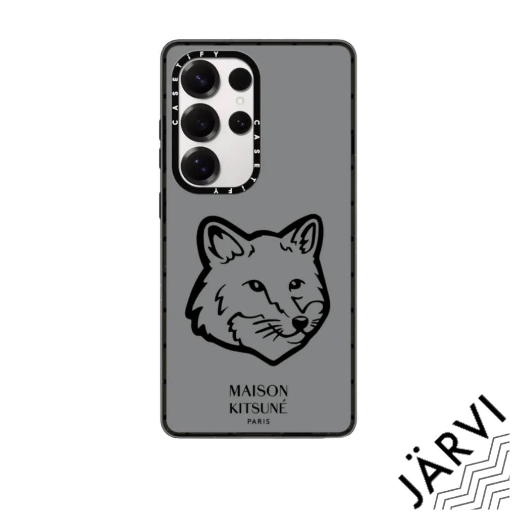 CASETiFY | Classic Fox Logo Case - Stone [Maison Kitsune] #For iPhone Samsung #แท้