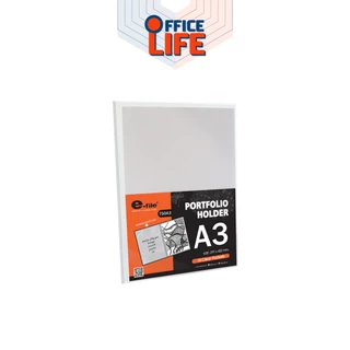 E-File (อี-ไฟล์) แฟ้มเก็บเอกสาร แฟ้มสะสมผลงาน เก็บโปสเตอร์ ใส่โปสเตอร์คอนเสิร์ต รุ่น 750A ขนาด A3 / A2 (1 เล่ม)
