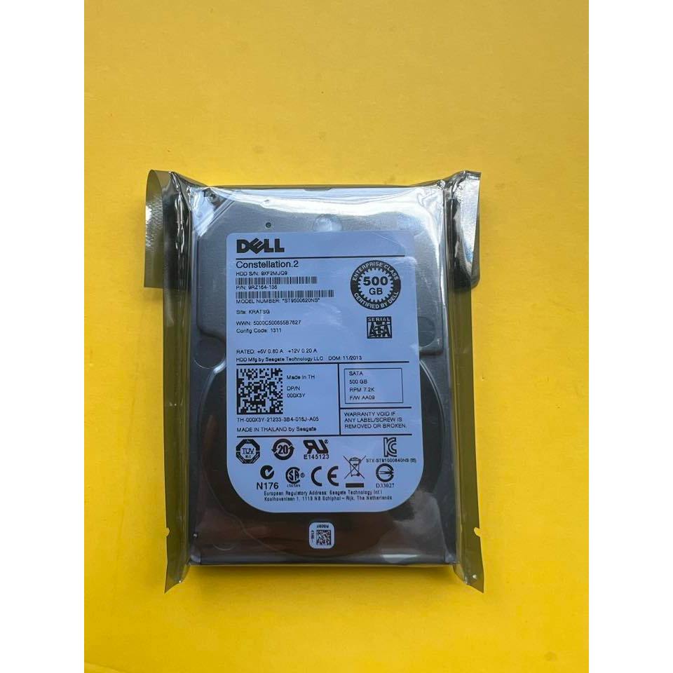 hdd server sata 500gb 2.5" 7200k dell Enterprise class ฮาร์ดดิสซาต้าเซิฟเวอร์มือสองพร้อมใช้งาน