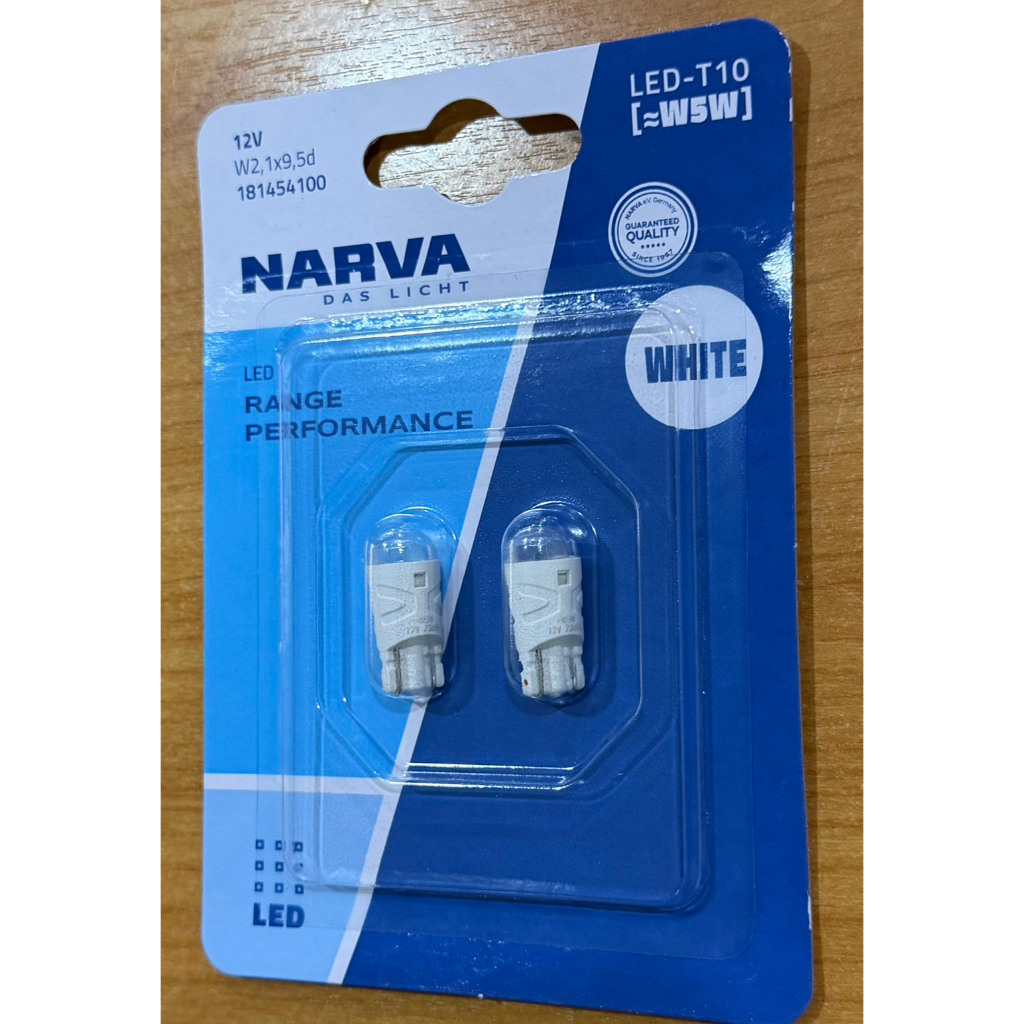 T10 Narva LED Rang Performance ไฟหรี่ ไฟส่องป้ายทะเบียน ไฟส่องห้องสัมภาระ ไฟแผนที่