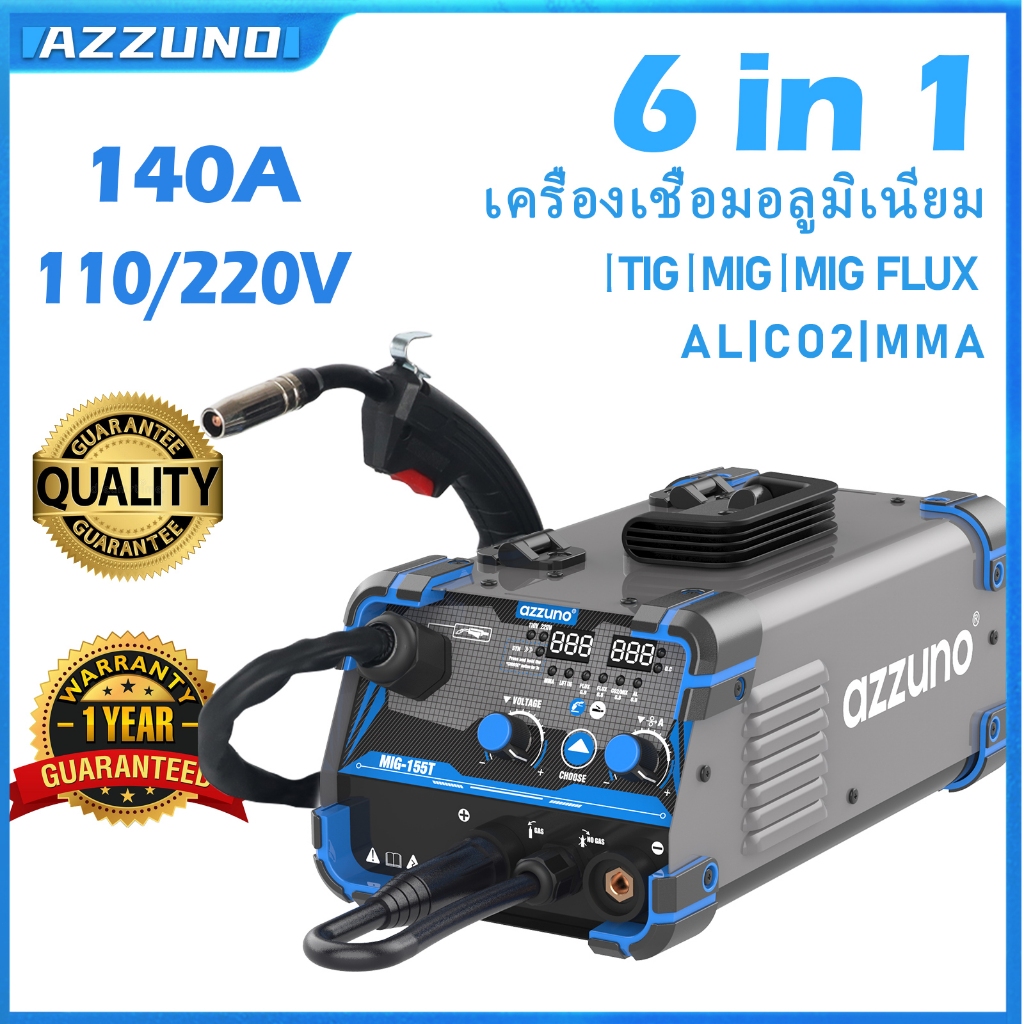 Azzuno เครื่องเชื่อม mig ไฟฟ้าอะลูมิเนียม/ตู้เชื่อม 6 ระบบ ตู้เชื่อมไฟฟ้า/ตู้เชื่อมอาร์กอน tig co2 m