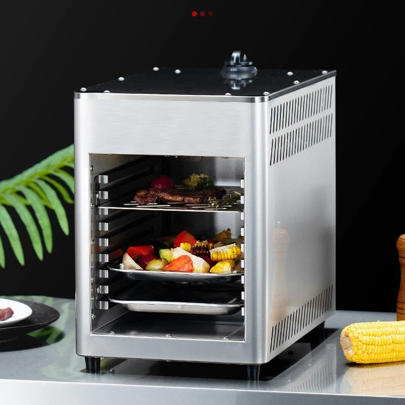 เตาย่างเสต็กใช้แก็ส ตู้อบเสต็ก Gas Oven, 800℃ รุ่นZB- NPJ001G 📌พร้อมส่ง