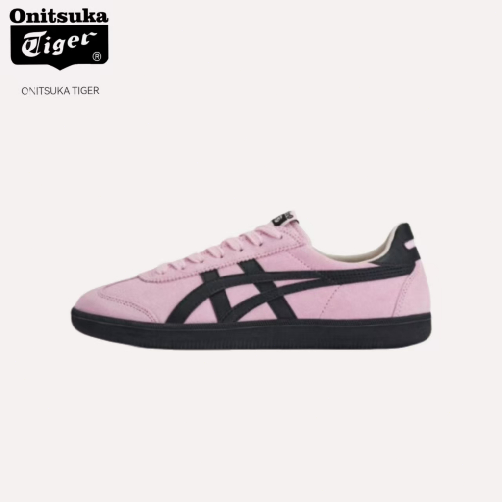 Onitsuka Tiger Tokuten รองเท้าพื้นบางป้องกันการลื่นไถลสวมรองเท้าผู้หญิงสีชมพูอ่อน