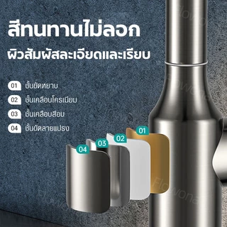 ก๊อกน้ำสแตนเลส 304 อเนกประสงค์ หมุนได้ 360° 4 โหมดสเปรย์ สไตล์ยานอวกาศ แบบน้ำเย็นอย่างเดียว ใช้ได้ทั้งครัวและห้องน้ำ