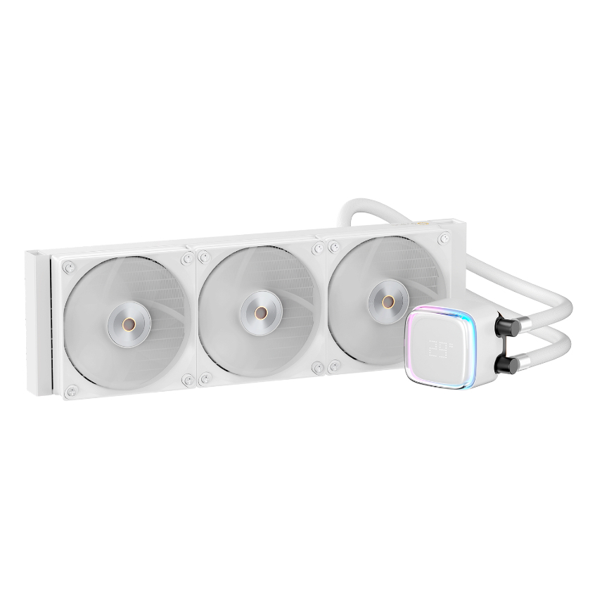 OCYPUS IOTA L36 WHITE 360mm With Digital Display ARGB AIO Liquid CPU Cooler