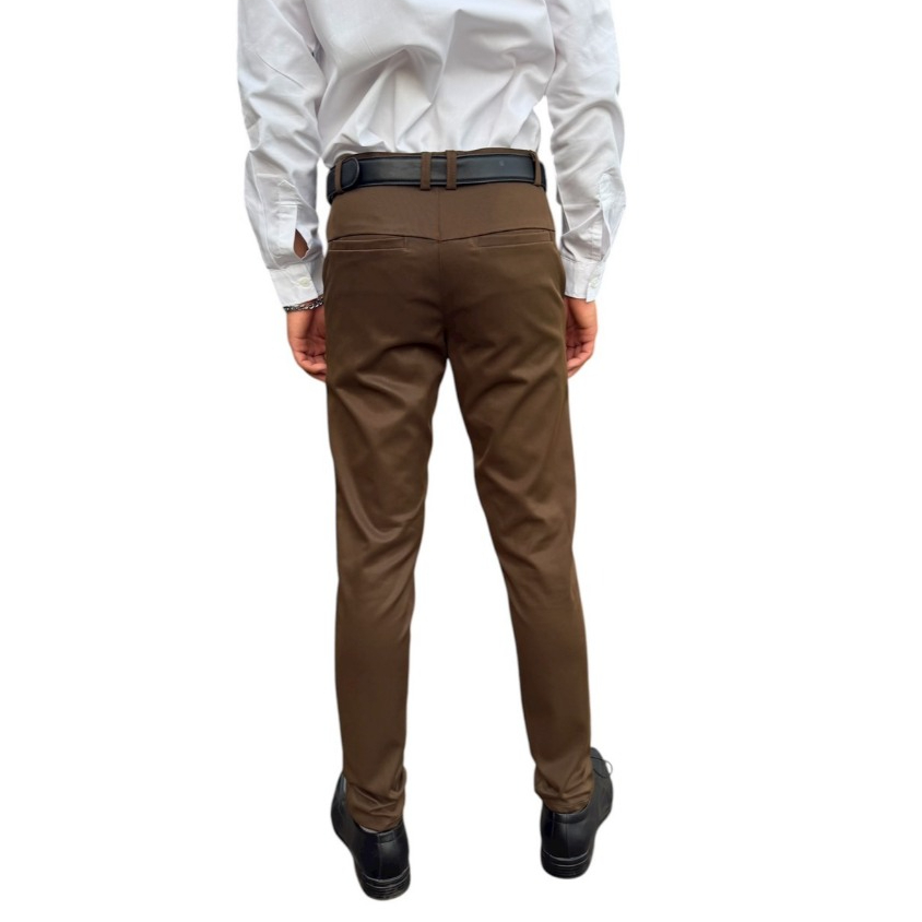 กางเกงขายาวผ้าชิโน่ผ้ายืด - รูปที่ 2