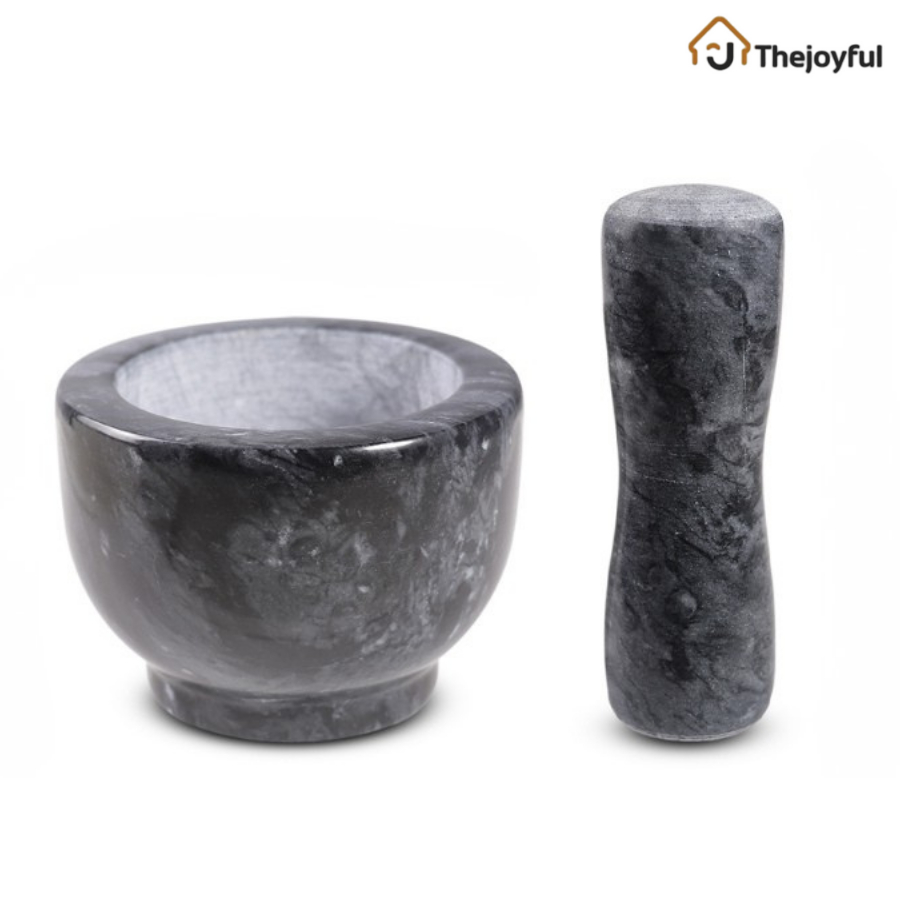 Thejoyful ครก ครกพร้อมสาก ครกหิน marble mortar หินแกรนิตแท้ แข็งแรง ทนทาน หลายขนาด ประกันสินค้าแตก