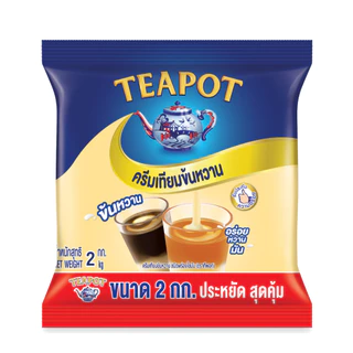 [ส่ง กทม. ปริมณฑล จังหวัดหลักอื่นๆ] ทีพอท ครีมเทียมข้นหวาน 2 กิโลกรัม (1X8) จำนวน 2 ลัง รวม 16 ถุง