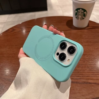 เคสซิลิโคลนนิ่ม Magnetic Case For iPhone 15 14 13 12 11 Promax Pro Plus Air เคสไอโฟน เคสกันกระแทก