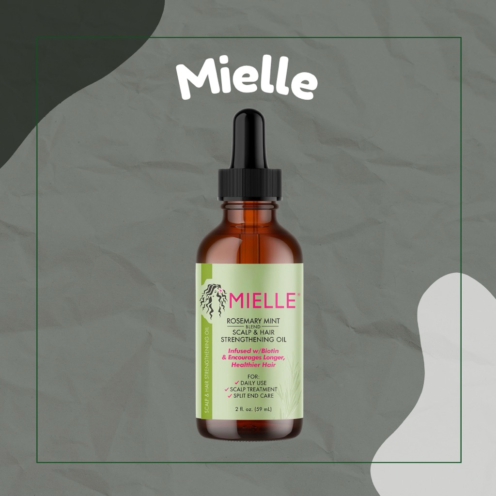 ของแท้USA 🇺🇸 - MIELLE | Organics Rosemary Mint Scalp & Strengthening Hair Oil - 2 fl oz/59ml