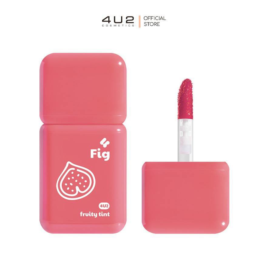 ลิป 4U2 Fruity Tint ทิ้น ลิปทินท์ ทินท์ผลไม้ ทินท์เนื้อเจล บางเบา ละมุน สีชัด ติดทน.