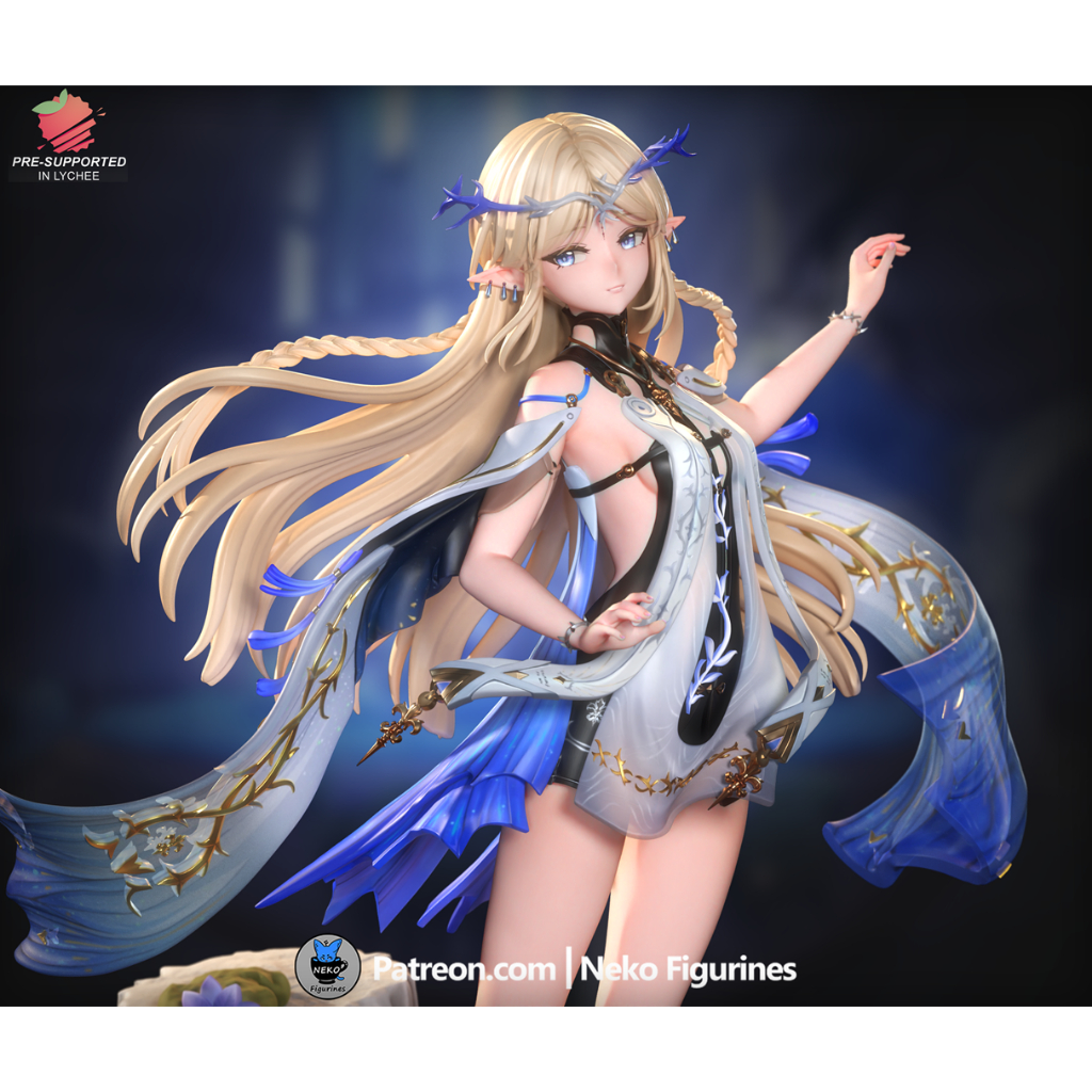 ฟิกเกอร์ โมเดลดิบยังไม่ทำสีจาก Wuthering Waves : Cartethyia [เรซิ่น]