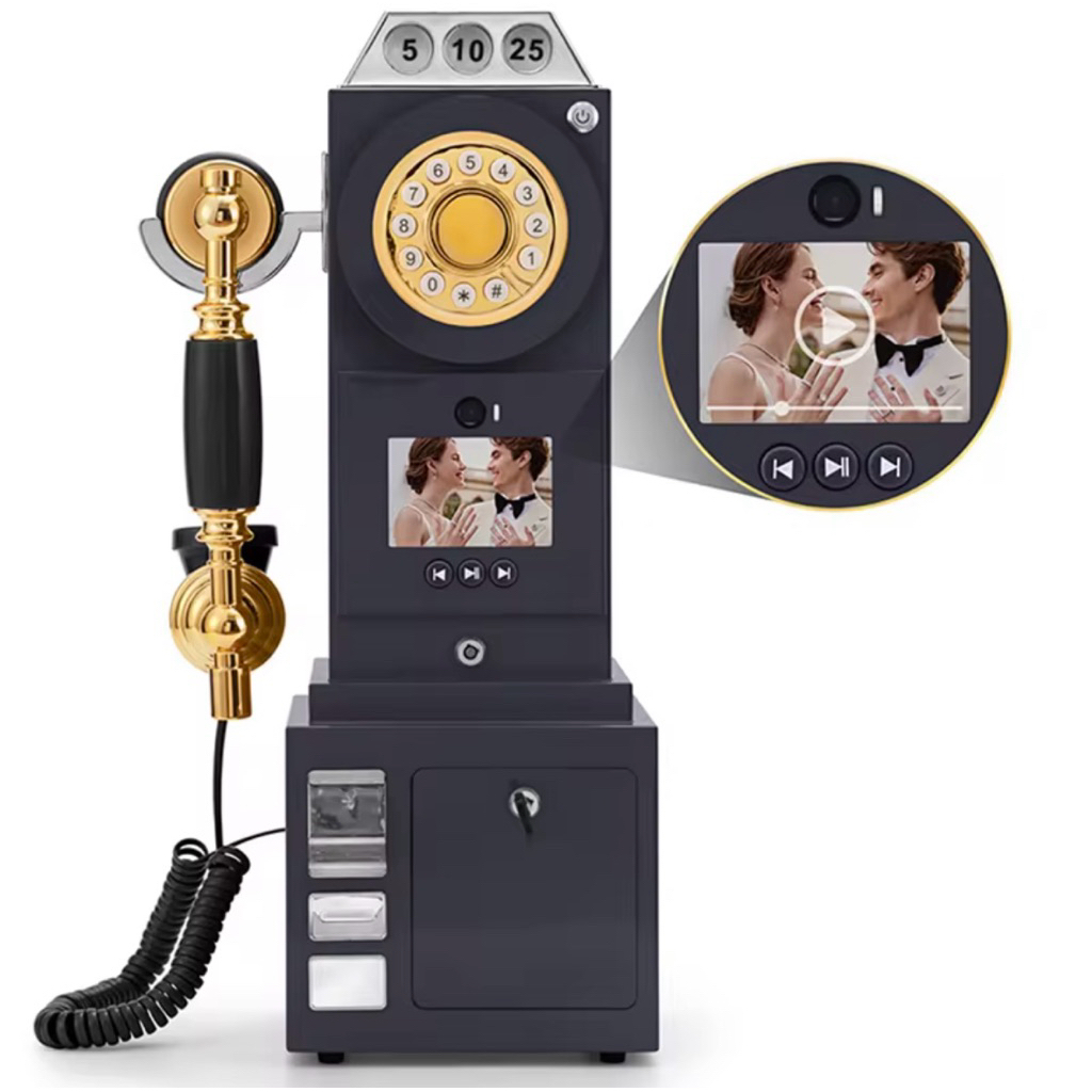 [Video Guestbook] สมุดอวยพรเสียงและวิดีโอ โทรศัพท์วินเทจบันทึกข้อความ ภาพและเสียง เก็บความทรงจำ เหมา