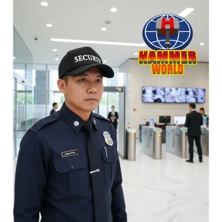 หมวก รปภ หมวกแก๊ปตาข่าย SECURITY