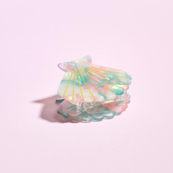TITANIA مشبك شعر صدفي Mermaid Glow باستيل — ألماني — صورة 4