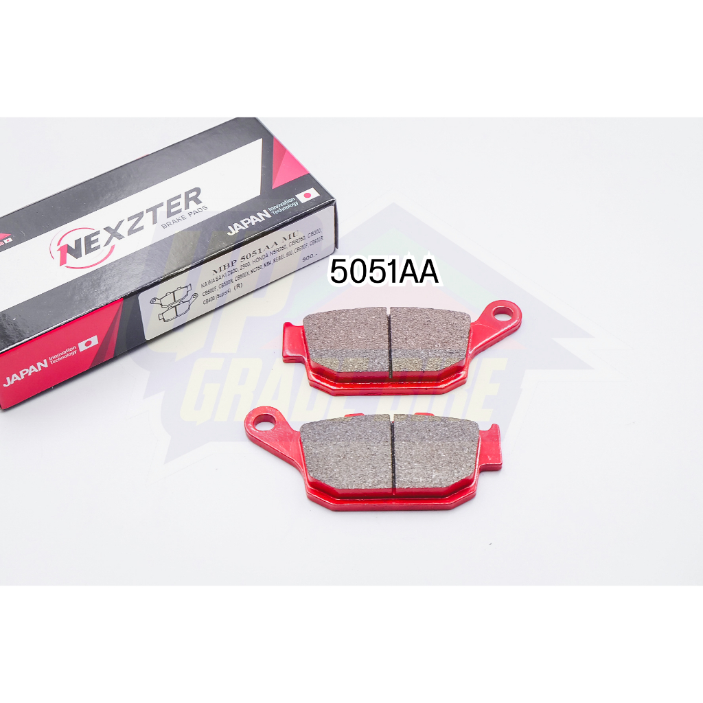 ผ้าเบรค NEXZTER ปั้มหน้าใส่ XADV / CB500R / CB500X / CB650F-R ชุดละ 750฿ (5051AA)