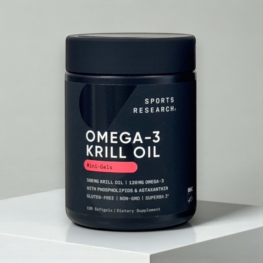 Sports Research Omega-3 Krill Oil ขนาด 120 ซอฟต์เจล