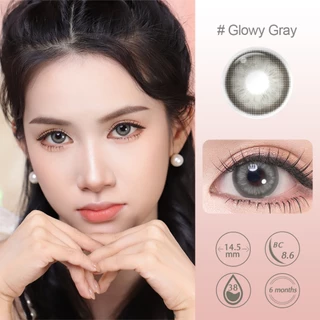 Magister & Realcon [ซื้อ 1 แถม 3] 14.2มม คอนแทคเลนส์ Blush Girl seri คอนแทคเลนส์แฟชั่นสีสันสดใส Buff Brown 6เดือน
