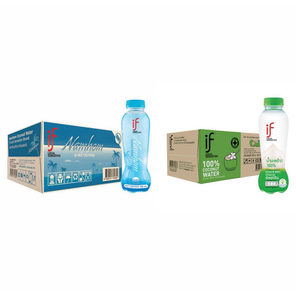 If อีฟ น้ำมะพร้าว 350ml ยกลัง 24 ขวด