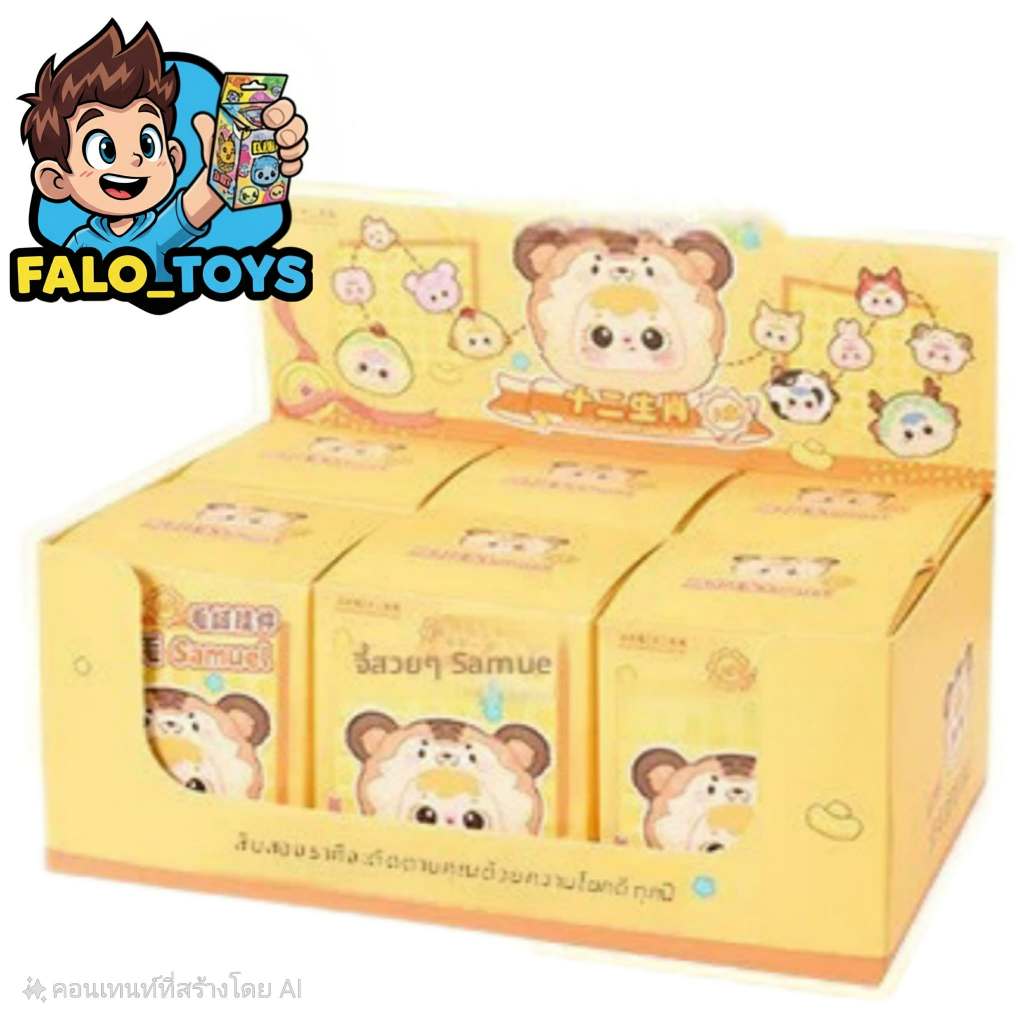 พร้อมส่ง Samuel The Twelve Chinese Zodiac Signs Plush ( 6 สุ่ม ) set A / sert B