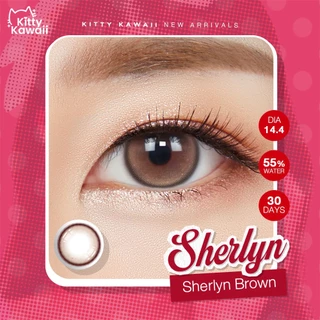 [ขายดี] Kitty Kawaii Contact Lens : Sherlyn Brown (Blister pack) - คอนแทคเลนส์รายเดือน