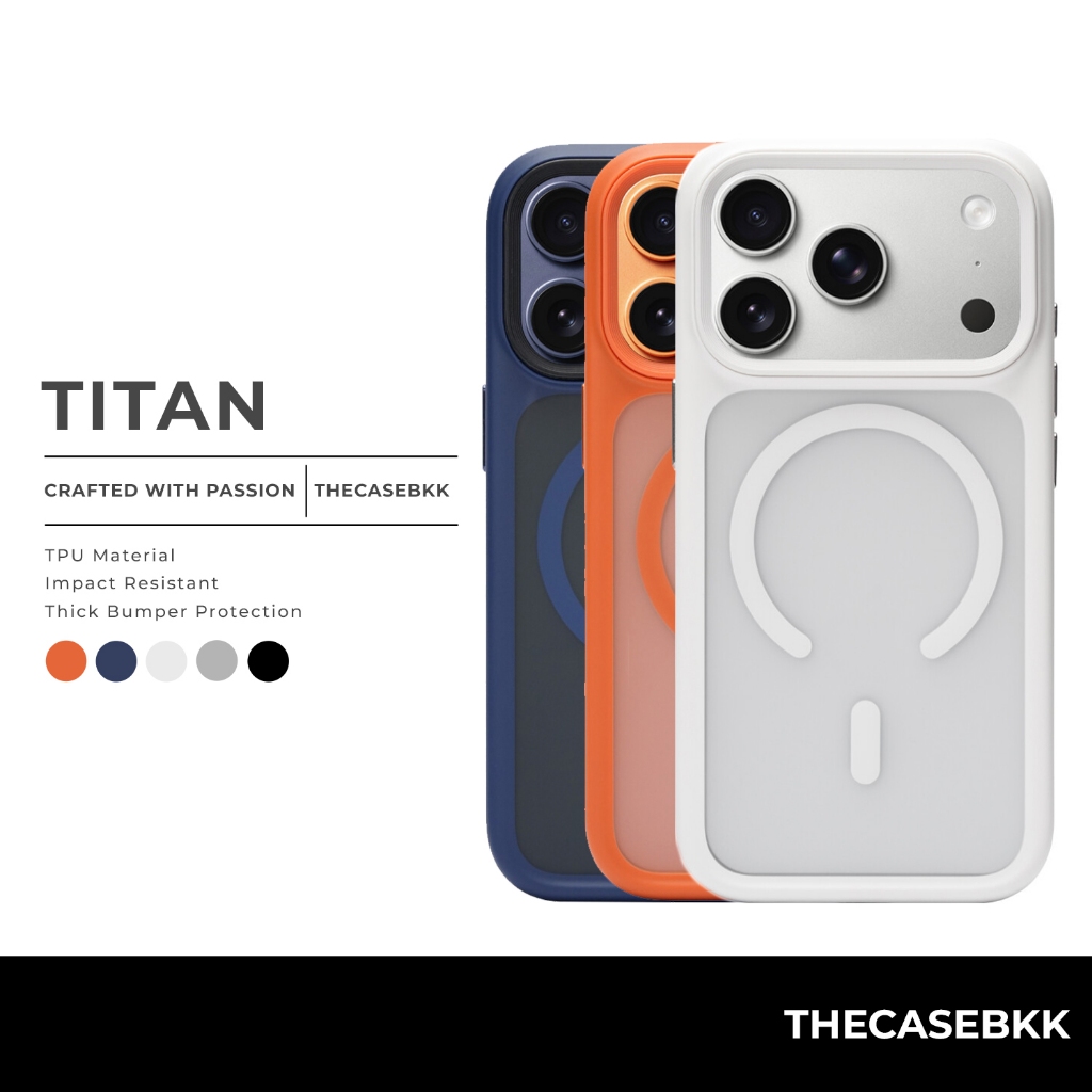 TITAN Design เคสไอโฟน17 THECASEBKK เคสกันกระแทก iPhone Case Impact Resistant
