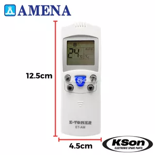 รีโมทแอร์ อามีน่า ใช้กับแอร์อามีน่าได้ทุกรุ่น Universal Amena Air Conditioner Remote Control รุ่น ET-AM