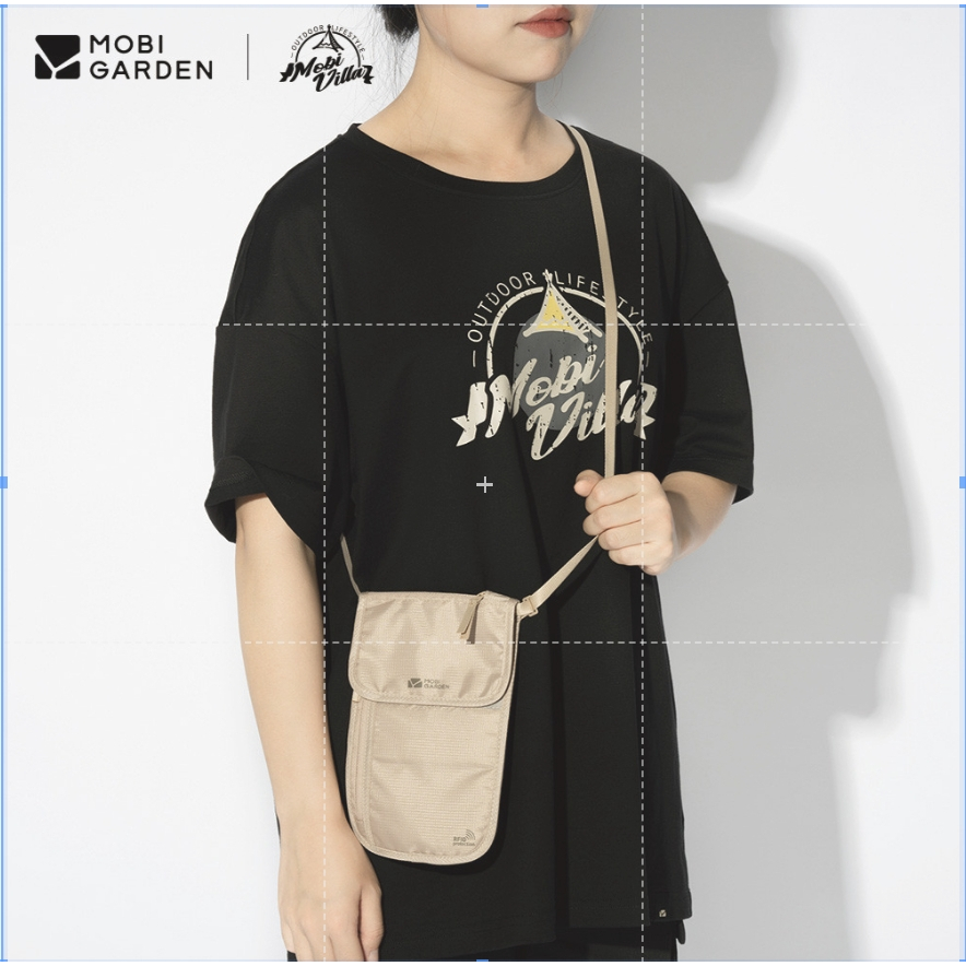 Mobi GARDEN กระเป๋า ขนาดเล็ก น้ําหนักเบา กันขโมย แบบพกพา สําหรับใส่หนังสือเดินทาง