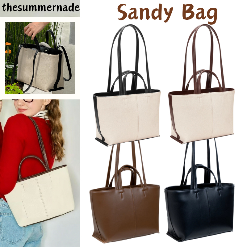 Thesummernade_Bag Sandy Bag กระเป๋าใส่ipad กระเป๋าสะพายข้างหนัง ผ้าคุณภาพสูง PU Tote Bag