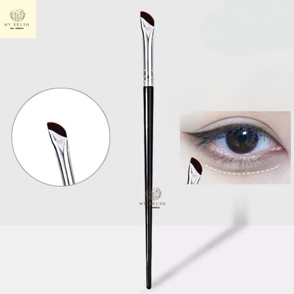 (3ชิ้น) ร้านไทย แปรงเขียนคิ้ว อายไลเนอร์ คอนทัวร์จมูก แปรงแต่งหน้า ขอบตา ตา  ขนนุ่ม ไม่บาดหน้า B34